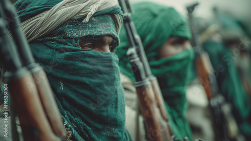 insurgent holding a weapon, Generative AI