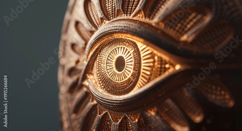 Detailed 3d crafted Eye of Providence icon featuring luminous highlights