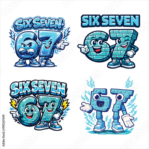 Set of Steal a Brainrot Six Seven Italian Brainrot Kids Gaming Meme Png, Six Seven 67 PNG, 67 Meme sublimation Design, Funny 67 Graphic, 67 Baseball Number, Six Seven Ice Cream Drip 67 Meme Gen Alpha 