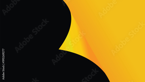 Modern Abstract Background Yellow Gradient Unveiling Black