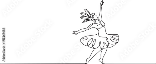 Samba dancer. Latin america concept one line drawing. Rhythm, dance studio, one line Art icon drawing vector