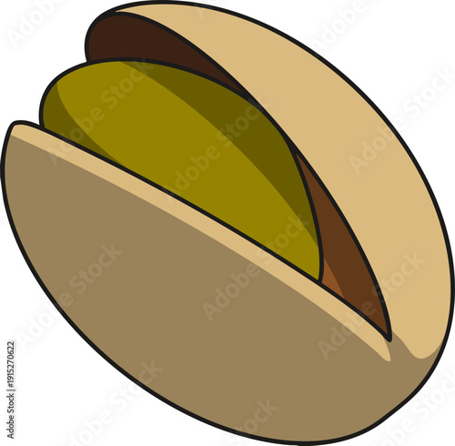 pistachio nut vector illustration