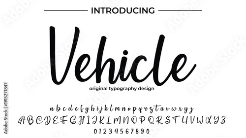 Vehicle - Elegant Script Font for Smooth Handwritten Design and Creative Typography