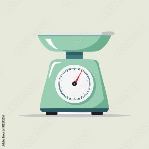 Retro Mint Green Kitchen Scale Icon