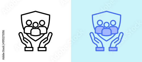 Human Rights Protection whitegreen icon