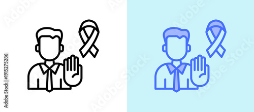 Stop Human Trafficking whitegreen icon