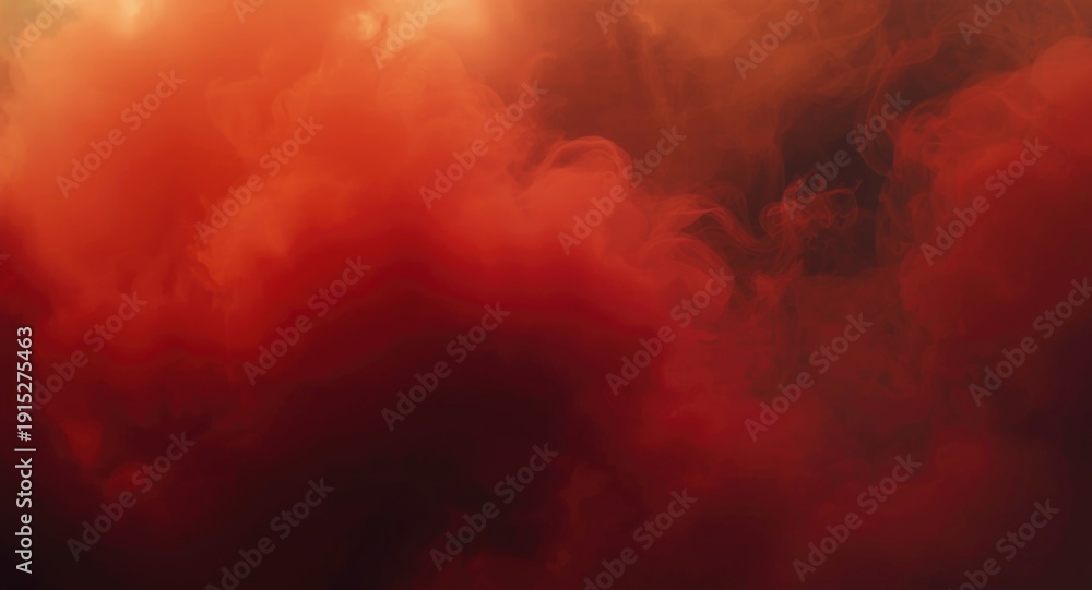 Obraz premium Vivid red smoke puffs delivering a dynamic textured backdrop