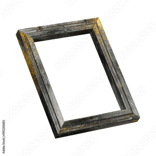 rustic wooden photo frame