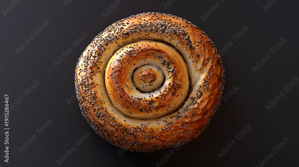 Fototapeta premium close up of a spiral seashell