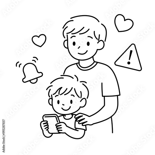 Parental control helps protect children with love and safety