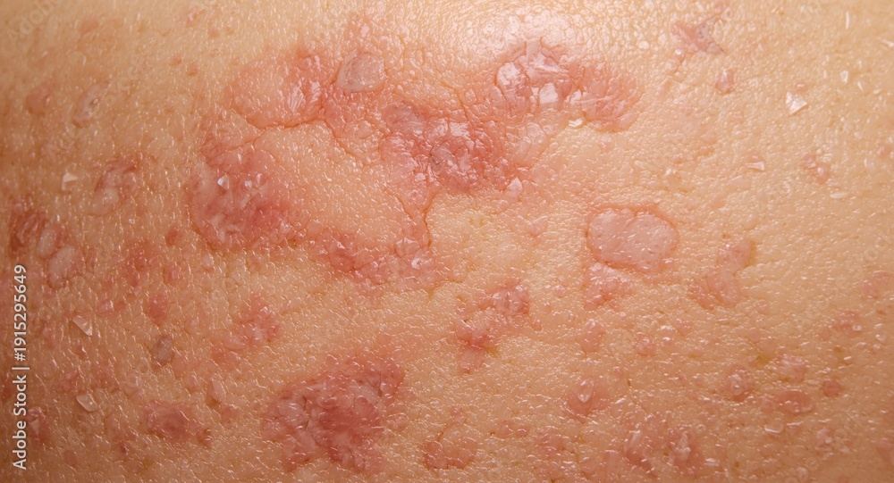 Fototapeta premium Psoriasis characterized by chronic autoimmune skin redness and scaling