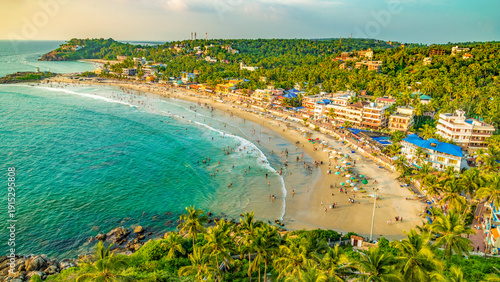 Kovalam Beach Light House View, Kerala India