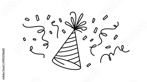 Abstract one line drawing of a person in a seated contemplative pose