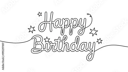 A minimalist line drawing depicts a person joyfully jumping in the air