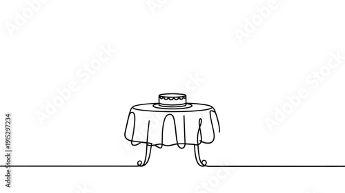 Continuous line drawing of a man performing a push up exercise