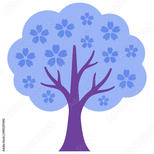 ふんわりとしたピンクの花びらが満開に咲き誇る桜の木は、春の訪れと共に新しい未来への希望を感じさせます。入学や卒業、新しい門出を祝うシーンに、温かい幸福感と優しさを添える素材として最適です。