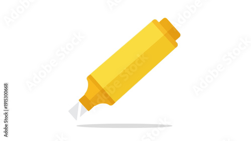 Yellow Adhesive Bottle with White Glue.