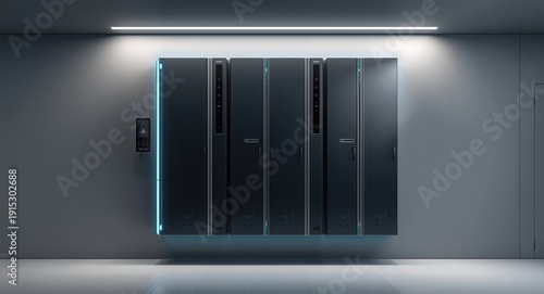 Smart home battery wall des...