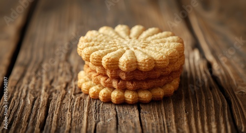 Stack of crispy Palmier coo...