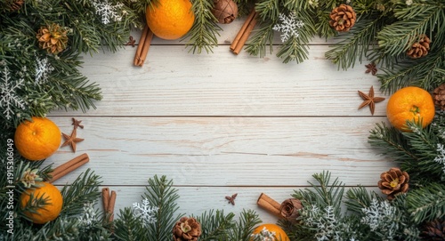 Christmas frame design with...