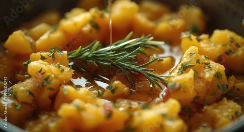 Mashed root vegetables with...