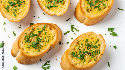 Wallpaper Mural Delicious garlic bread slices sprinkled with fresh parsley, a perfect appetizer or side dish. Torontodigital.ca