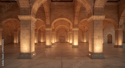 Vacant interior highlighted...