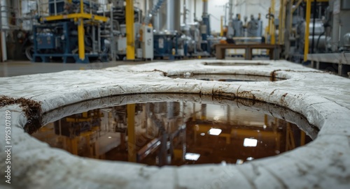 Oil spill containment with absorbent pads in chemical plant