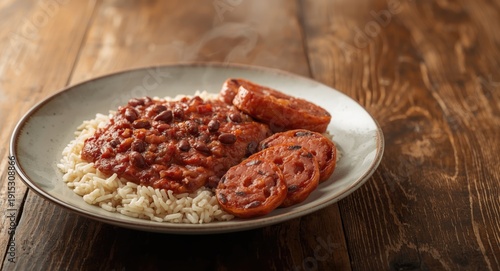 Plate of red beans and rice...
