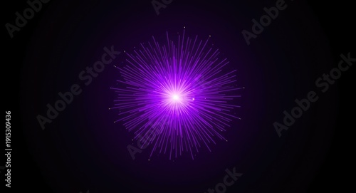 Magnetic purple stellar bur...