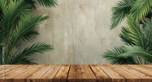 Tropical inspired room back...