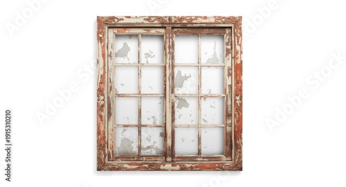 Vintage wooden window frame...