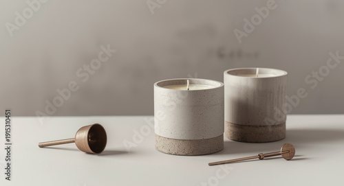 Modern handcrafted concrete...