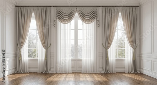 Bare room with windows feat...