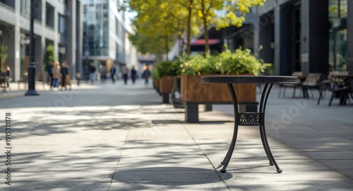Wrought iron leg round tabl...