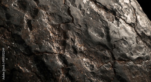 Macro imagery of meteorite ...