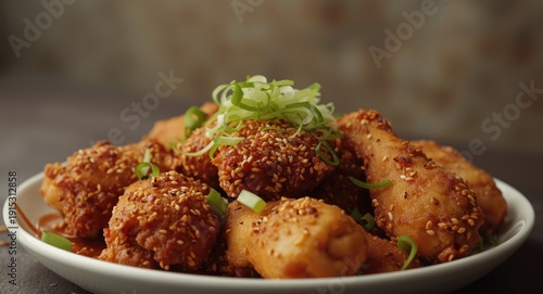 Korean fried chicken platte...