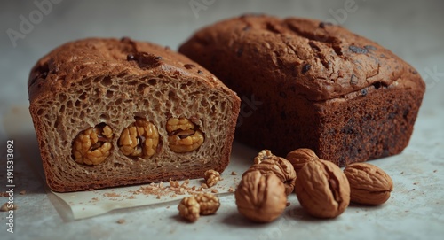 Sliced loaf of buckwheat br...