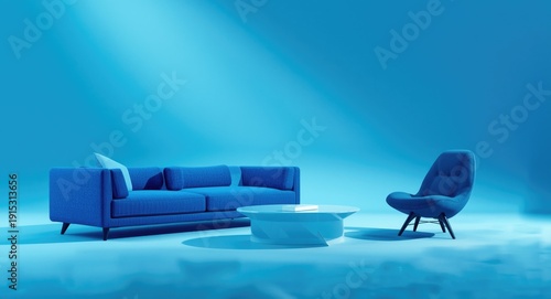 Modern interior design in a...