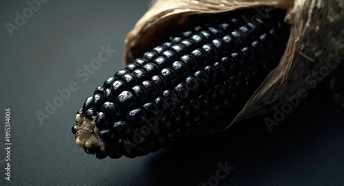 Close isolated view of blac...