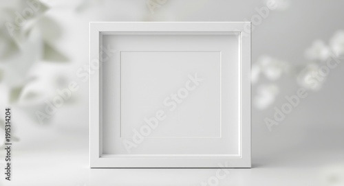 Sleek white photo frame sho...