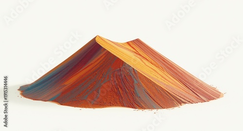 Sand mound isolated on a cl...