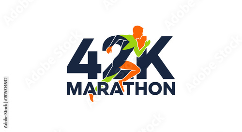 Dynamic runner participating in a marathon race, energetic athletic competition