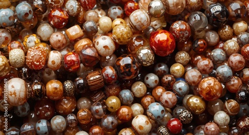 Intricate bead cluster show...