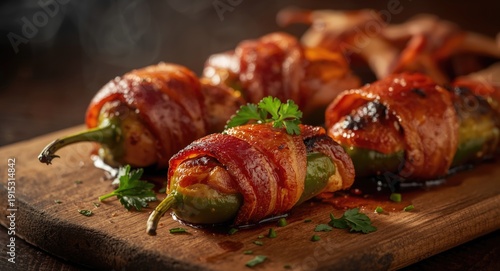 Spicy jalapenos and stuffed...