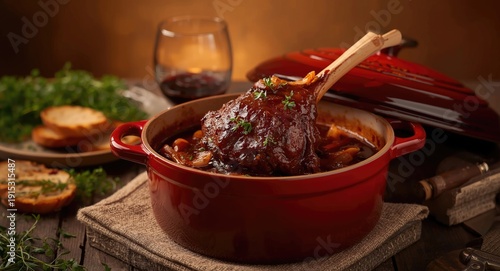 Slow cooked lamb shank with...