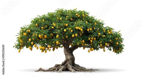 Single mango tree bearing f...