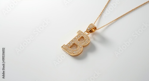 Golden letter B jewelry pen...