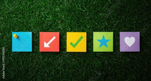 Set of five vivid reminder ...
