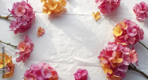 Vibrant spring flower clust...